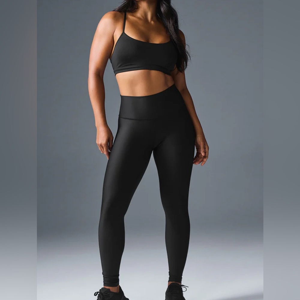 Alo Yoga Women's High-Waist Airlift Leggings - Black / Size S - Picture 2 of 15